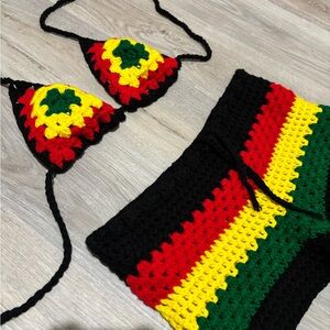 Colorful Crochet Bikini Set